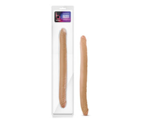 B Yours 16in Double Dildo Tan