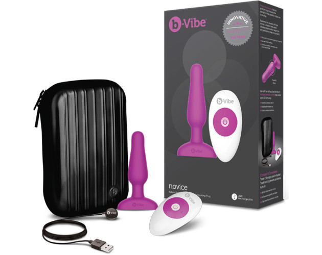 b-Vibe Novice Vibrating Anal Plug Fuch