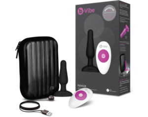 b-Vibe Novice Vibrating Anal Plug Black