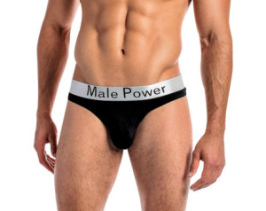 MP Modal Basics Lo Rise Thong Black S/M