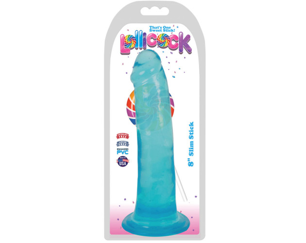 Lollicock Slim Stick 8in Dildo Berry