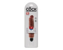 King Cock 7in Vibrating Stiffy Brown