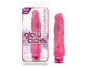 Glow Dicks The Drop 8.5in Vibrat Pink