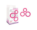 Gossip Love Ring Trio Cockrings Magenta