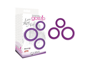 Gossip Love Ring Trio Cockrings Violet