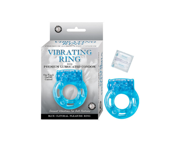 Vibrating Clitoral Pleasure Ring Bl