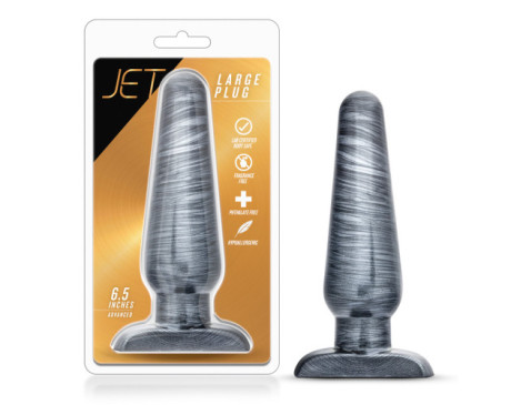 Jet Large Plug Carbon Metallic Black