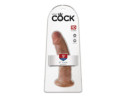 King Cock 9in Cock w/ Suction Cup Tan