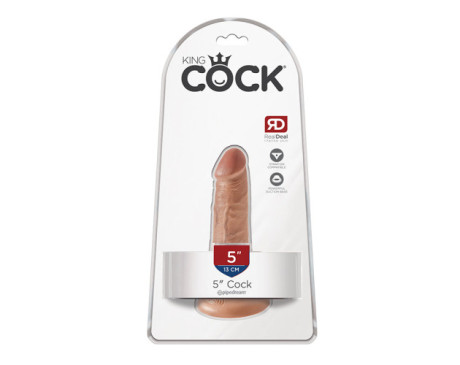 King Cock 5in Cock w/ Suction Cup Tan