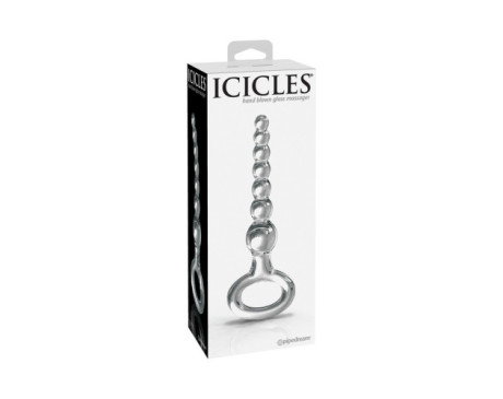 Icicles No.67 Beaded Glass Massager Clear