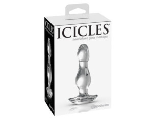 Icicles No.72 Glass Anal Plug Clear