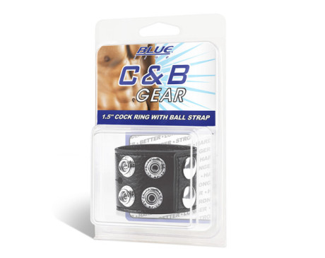 CB Gear 1.5in Cock Ring w/Ball Strap