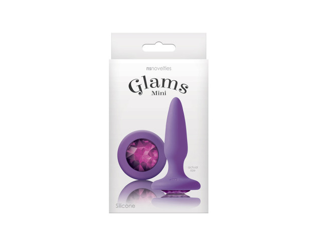 Glams Mini Anal Plug Purple Gem