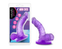 Naturally Yours 4in Mini Cock Purple