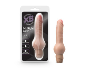 X5 Mr. Right Now 7in Vibra Dildo Beige