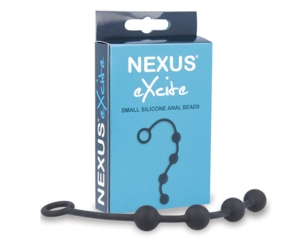 Nexus EXCITE Silicone Anal Beads Sm Bk