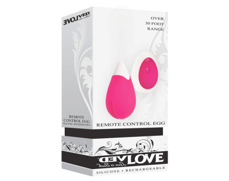 Evolved Recharge Remote Egg Vibe Pink