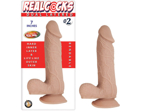 Realcocks Dual Layered No.2 7in Flesh