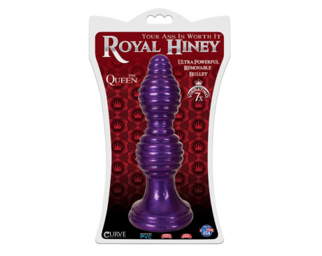 Royal Hiney The Queen Vibr Plug Purple