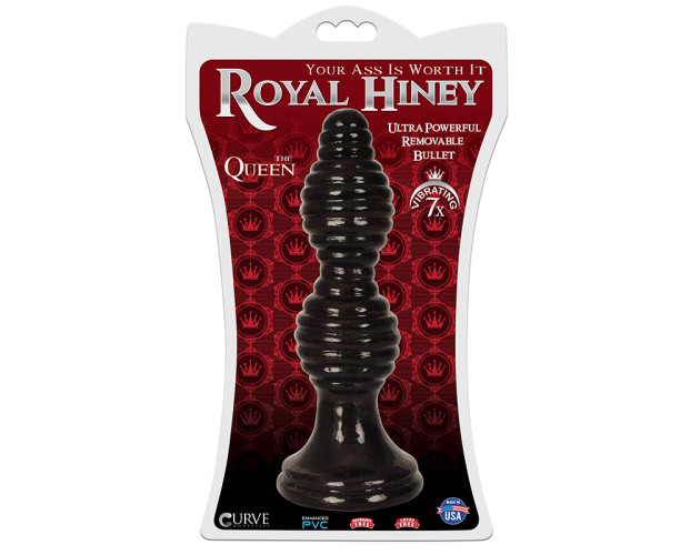 Royal Hiney The Queen Vibr Plug Black