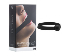 Ouch Elastic Ball Gag Black