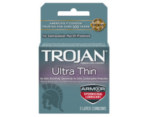 Trojan Ultra Thin Armor(Spermicidal) 3pk