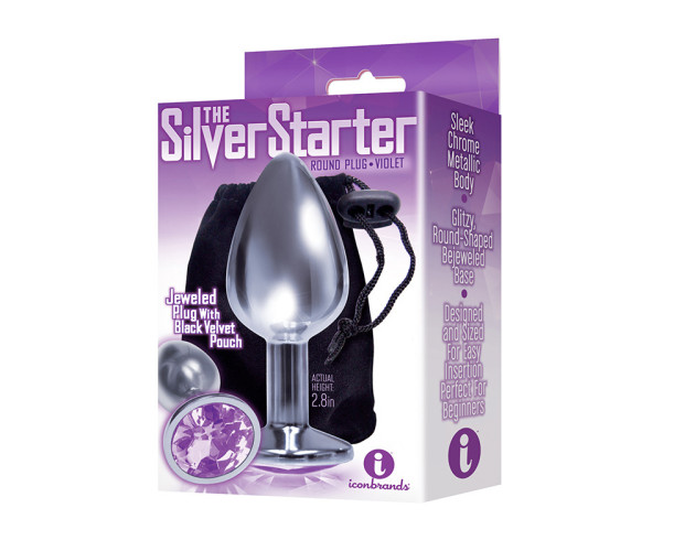 The 9's Silver Starter Steel Plug Violet