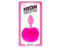 PD Neon Bunny Tail Silicone Plug Pnk