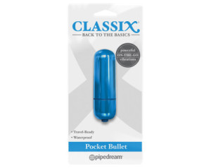 PD Classix Pocket Bullet Vibrator Blue