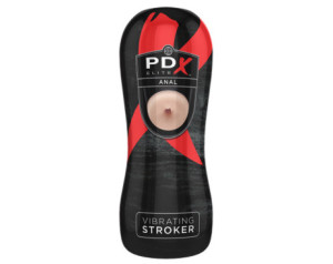 PDX Elite Vibrating Stroker Anal Beige