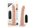 Dr. Skin 8.5in Vibrating Dildo Beige