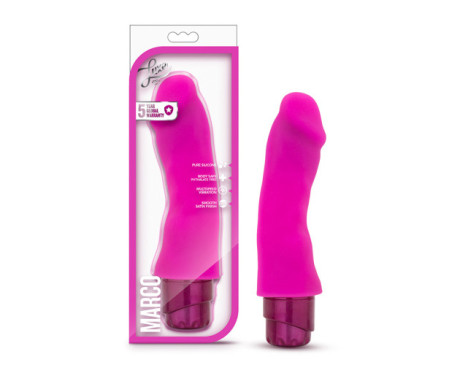 Luxe Marco 7.75in Vibrating Dildo Pink