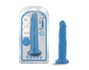 Neo 7.5in Dual Density Dildo Neon Blue