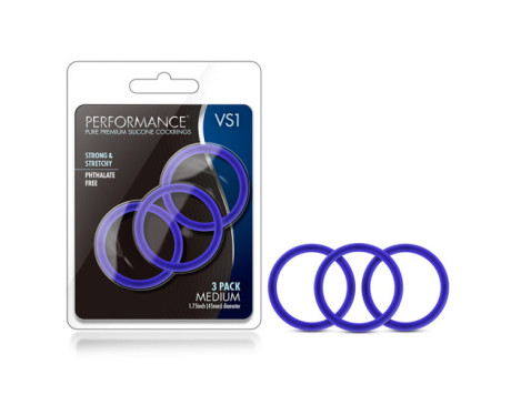 Performance VS1 Sili C-rings 3pk Med Ind