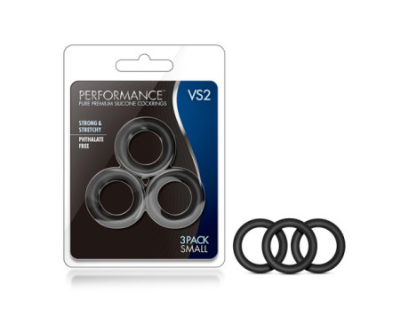 Performance VS2 Sili C-rings 3pk Sml Blk