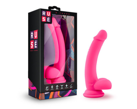 Ruse D Thang 7.75in Dildo Hot Pink