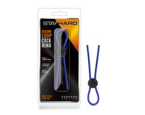 Stay Hard Silicone Loop Cockring Blue