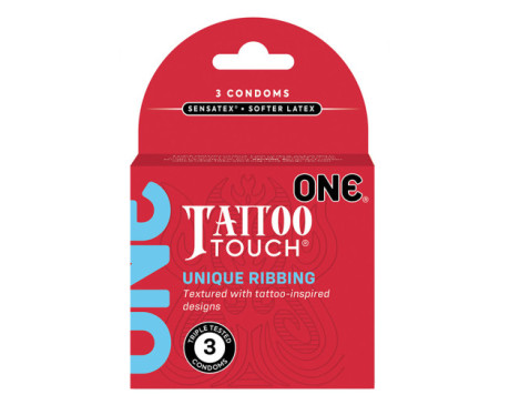 ONE Tattoo Touch Condom 3pk