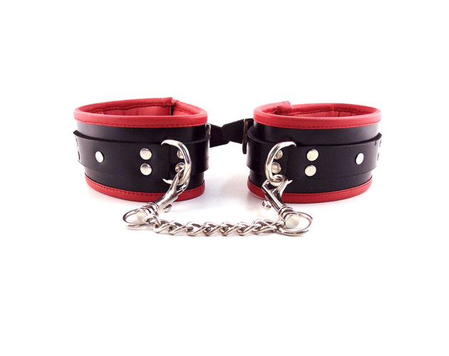 Rouge Padded Ankle Cuff Black/Red