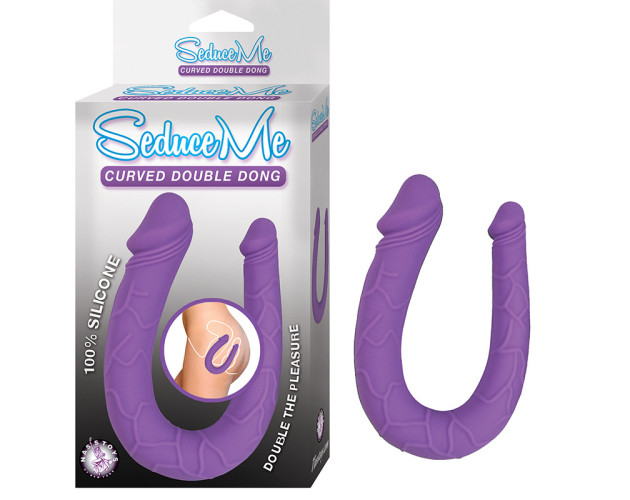 Seduce Me Curved Double Dong Purple