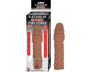 Natural Realskin Penis Xtender Brown