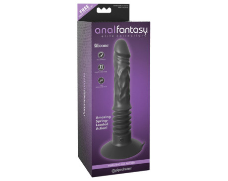 AFC Elite Vibrating Ass Fucker 12in Blk