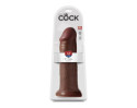 King Cock 12in Cock Dildo Brown