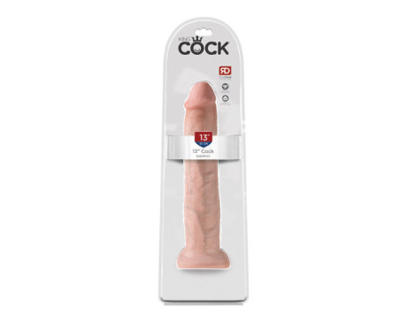 King Cock 13in Cock Dildo Beige