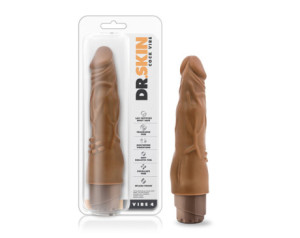 Dr. Skin Vibe 4 Dildo 8in Vibr Tan