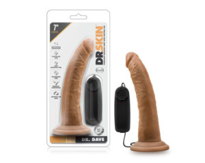 Dr. Skin Dr. Dave 7in Vibr Dildo Tan