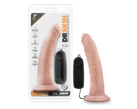 Dr. Skin Dr. Dave 7in Vibr Dildo Beige