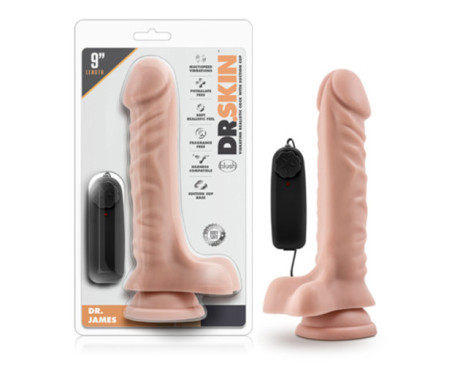 Dr. Skin Dr. James 9in Vibr Dildo Beige