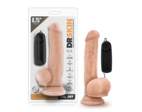 Dr. Skin Dr. Jay 8.75in Vibr Dildo Beige