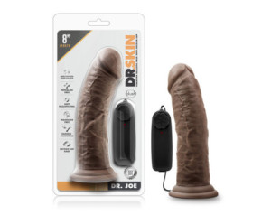 Dr. Skin Dr. Joe 8in Vibr Dildo Brown